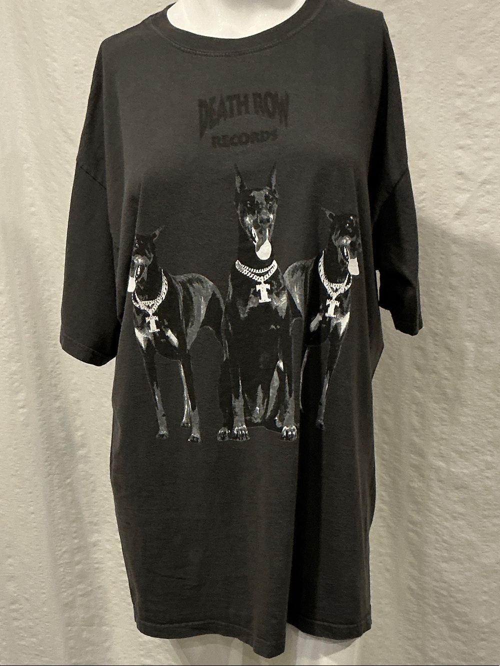 Death Row Records Black Graphic Tee - Doberman Trio, Unisex Vibe